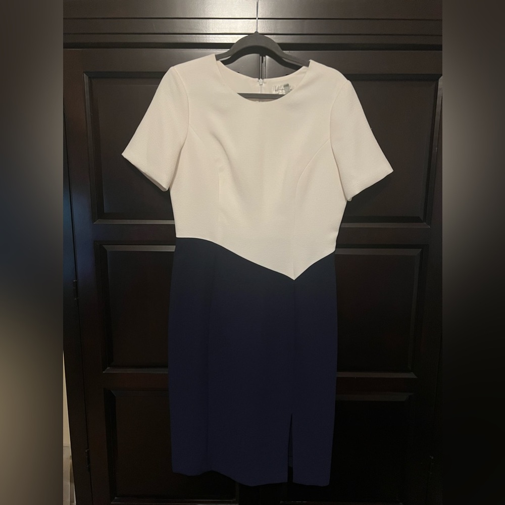 Harper Rose cream and navy dress!